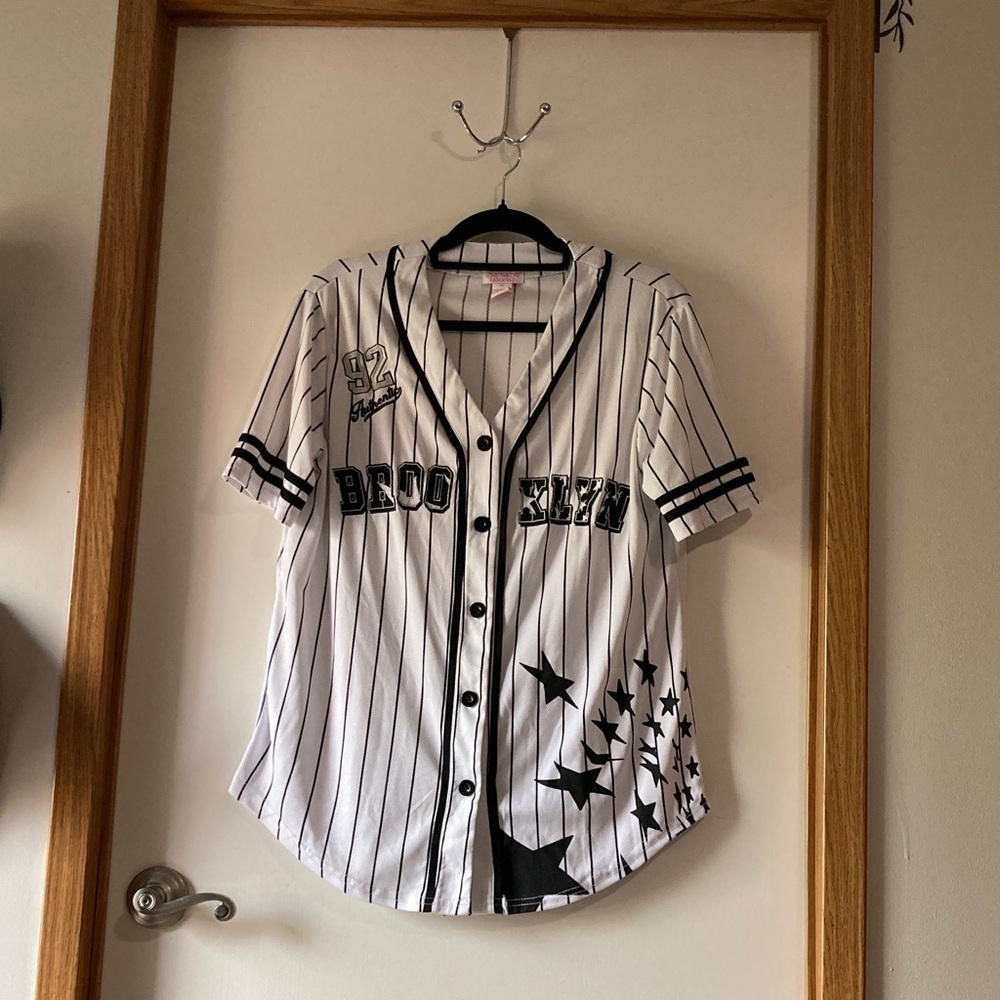 Theory Black and White Striped Women’s Shirt